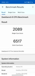 Test OnePlus Nord6 Benchmark 6 Test OnePlus Nord6 Benchmark 6