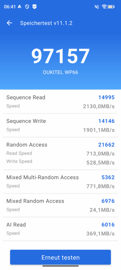 Oukitel WP66 Leistung 4 Oukitel WP66 Leistung 4