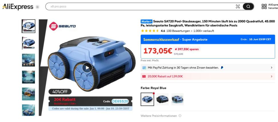 Seauto SAT20 AliExpress Seauto SAT20 AliExpress
