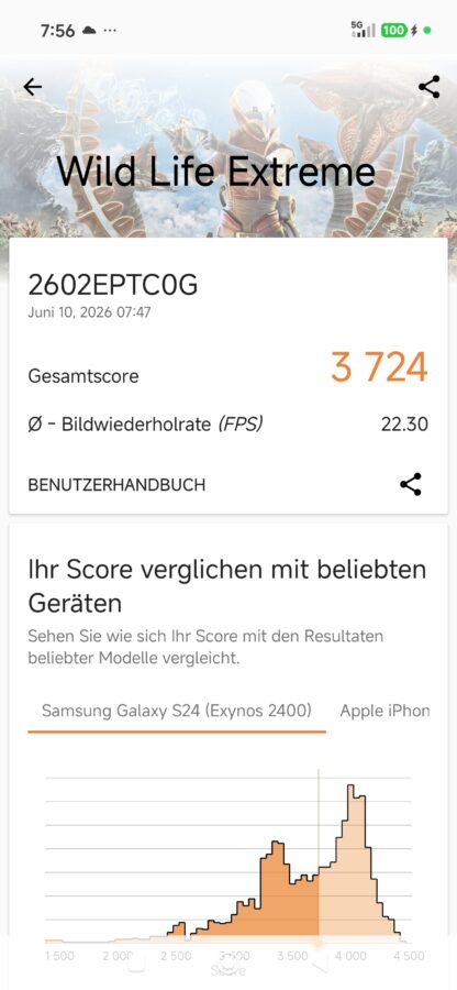 Xiaomi 17T Pro 3DMark Wild Life Extreme Xiaomi 17T Pro 3DMark Wild Life Extreme