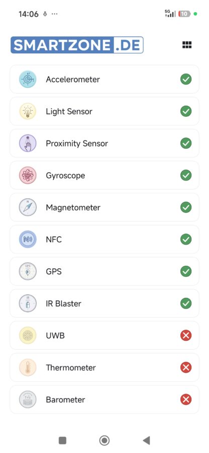 Xiaomi 17T Pro Sensors Xiaomi 17T Pro Sensors