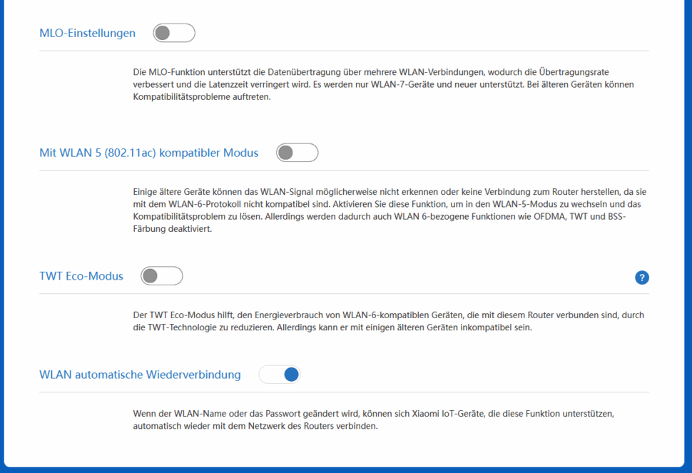 Xiaomi BE3600 Pro Test Weboberflaeche 5 Xiaomi BE3600 Pro Test Weboberflaeche 5