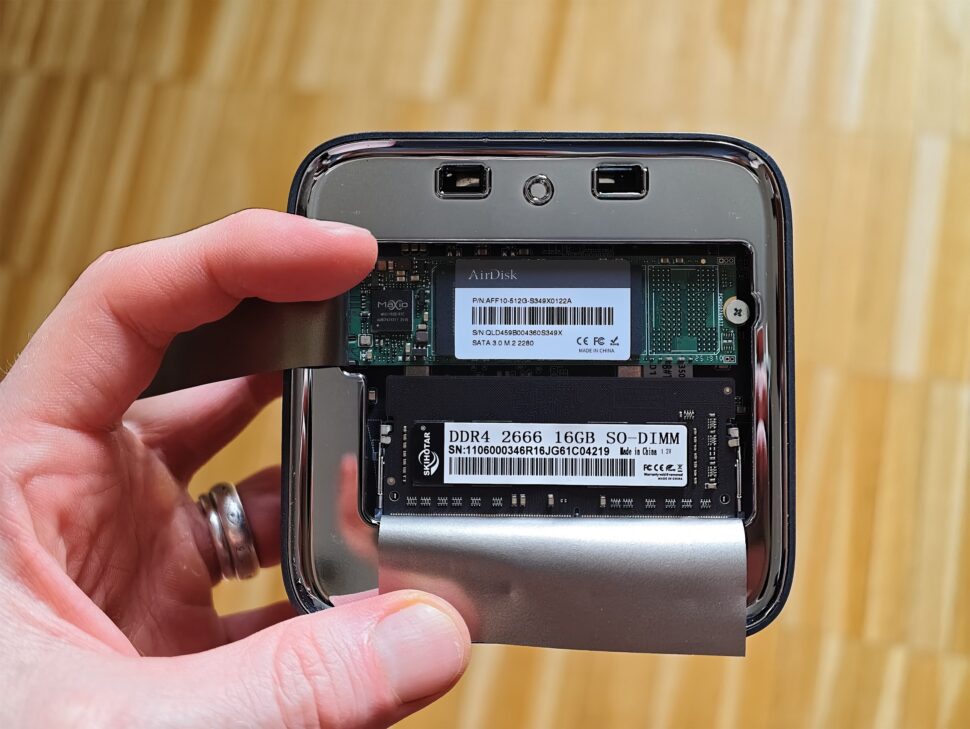 Blackview MP50 Innenleben RAM SSD Blackview MP50 Innenleben RAM SSD