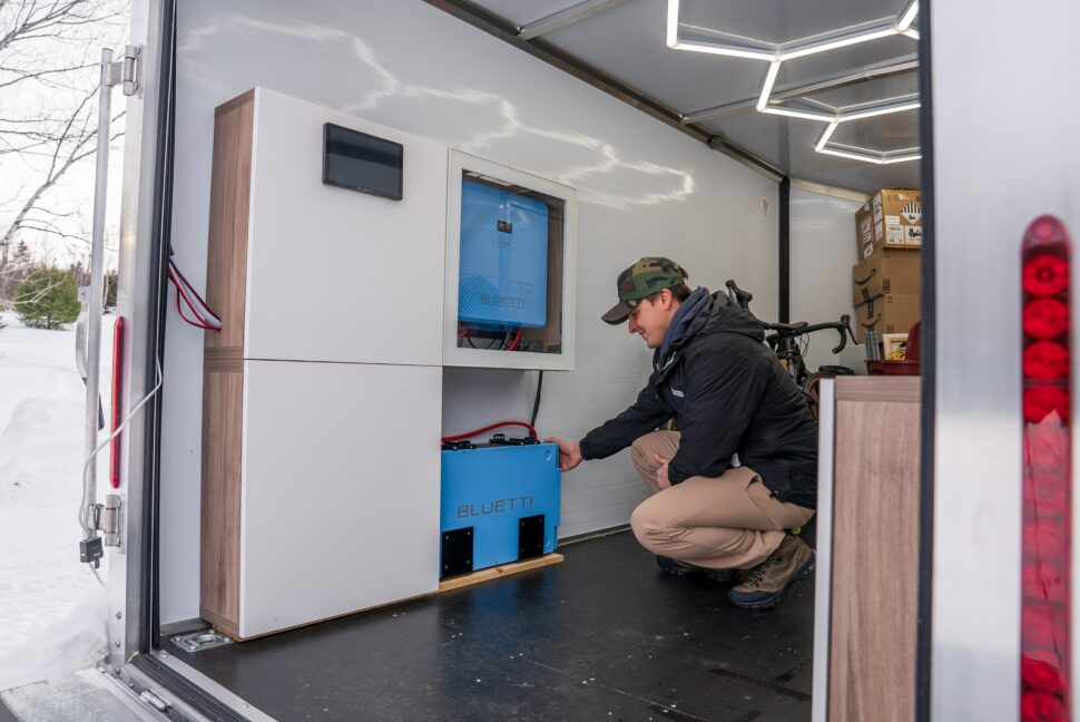 bluetti 48v system wohnwagen einbau Fest eingebautes Bluetti 48-Volt-System im Wohnwagen