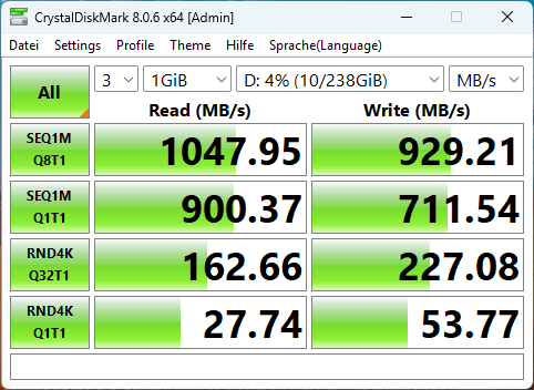 Geekom IT13 Max CrystaldiskMark USB A H1 Geekom IT13 Max CrystaldiskMark USB A H1