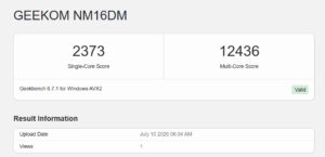 Test Geekom M16 Benchmark 3 Test Geekom M16 Benchmark 3