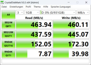 Test Geekom M16 SSD bench 1 Test Geekom M16 SSD bench 1