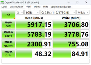 Test Geekom M16 SSD bench Test Geekom M16 SSD bench