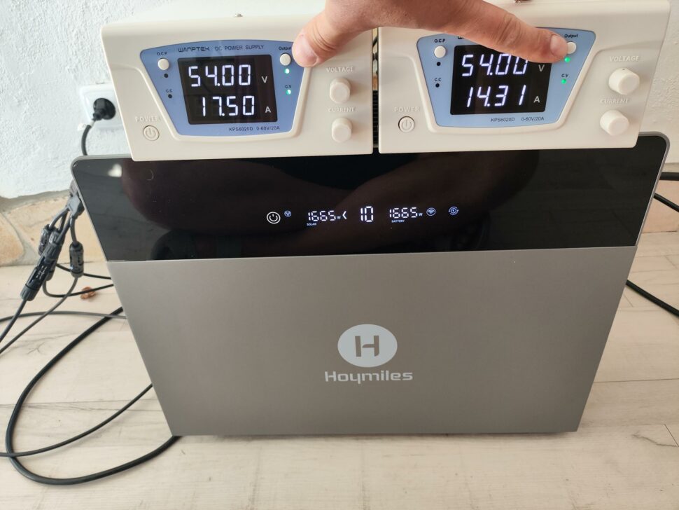 Hoymiles HiBattery 4020 X Testbetrieb Hoymiles HiBattery 4020 X Testbetrieb