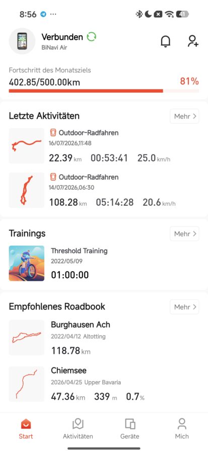 iGPSport BiNavi Air App Test 1 iGPSport BiNavi Air App Test 1