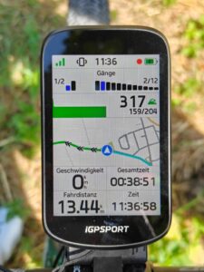 iGPSPORT BSC500 Test Display draussen iGPSPORT BSC500 Test Display draussen