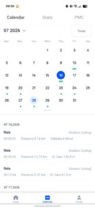 Magene C606 v2 Test Screenshot App Kalender Magene C606 v2 Test Screenshot App Kalender
