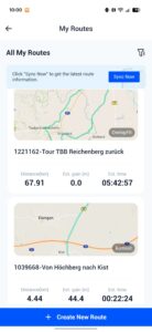 Magene C606 v2 Test Screenshot App Komoot Routen Magene C606 v2 Test Screenshot App Komoot Routen
