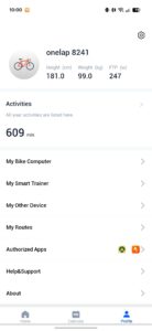 Magene C606 v2 Test Screenshot App Profil Magene C606 v2 Test Screenshot App Profil