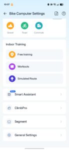 Magene C606 v2 Test Screenshot App Trainingsmodi Magene C606 v2 Test Screenshot App Trainingsmodi