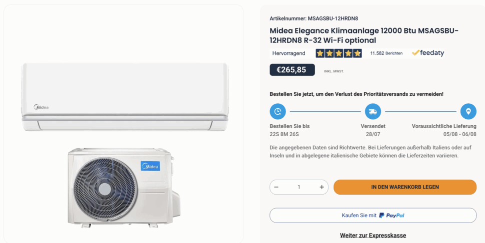 Midea Elegance klimavorteil Midea Elegance klimavorteil