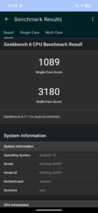 Nothing Phone 4b Test Geekbench 6 Nothing Phone 4b Test Geekbench 6