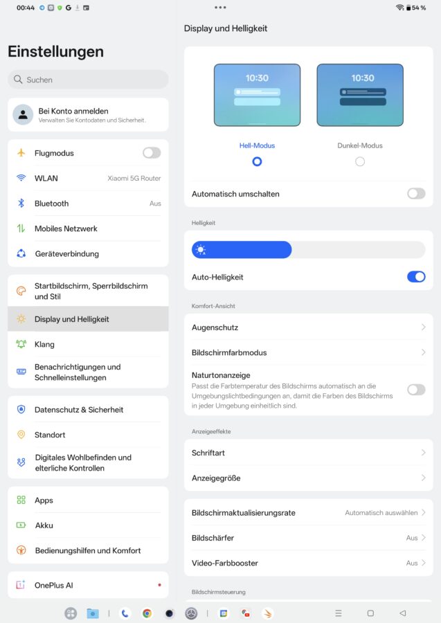 OnePlus Pad 4 Display Settings 1 OnePlus Pad 4 Display Settings 1
