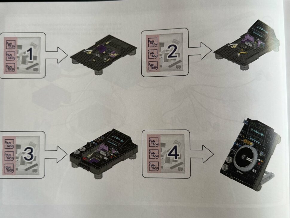 pantasy dj player test anleitung bauabschnitte Uebersicht der vier Bauabschnitte in der Anleitung des Pantasy DJ Player