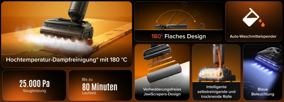 Roborock F25 Steam vorgestellt Features Roborock F25 Steam vorgestellt Features