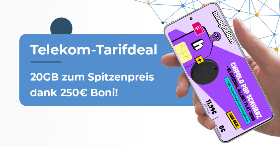 Handyhelden 20GB Telekom Chipolo Juli 2026 Hero 1 Handyhelden 20GB Telekom Chipolo Juli 2026 Hero 1