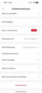 X Sense App Geraeteeinstellungen Basisstation Home Assistant Test X Sense App Geraeteeinstellungen Basisstation Home Assistant Test