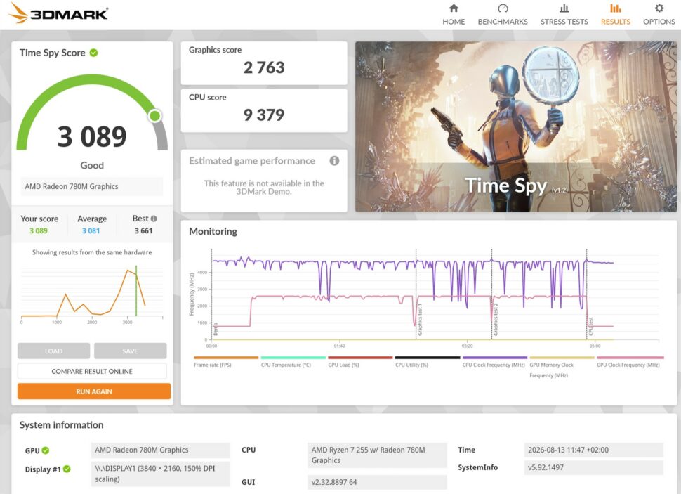 acemagic retro x3 3dmark time spy acemagic retro x3 3dmark time spy