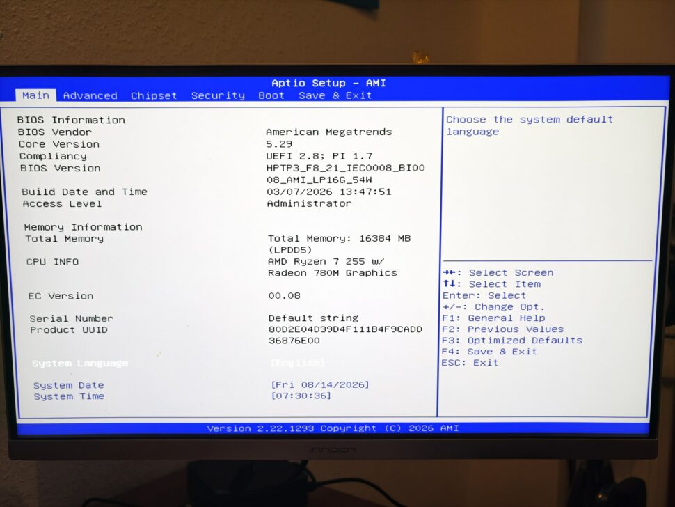 acemagic retro x3 bios main ACEMAGIC Retro X3 BIOS Main