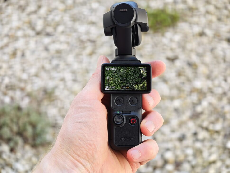 dji osmo pocket 4p display quer geklappt DJI Osmo Pocket 4 Pro Display quer geklappt