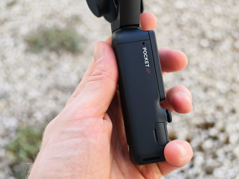 dji osmo pocket 4p griff seitenansicht DJI Osmo Pocket 4 Pro Griff Seitenansicht