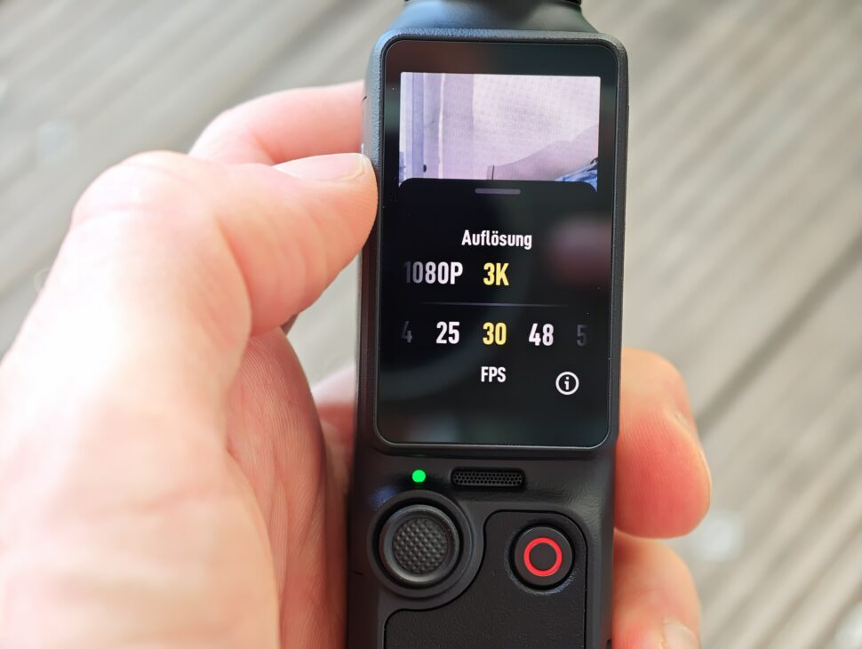 dji osmo pocket 4p menue aufloesung DJI Osmo Pocket 4 Pro Menü Auflösung