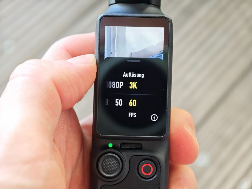 dji osmo pocket 4p menue bildrate DJI Osmo Pocket 4 Pro Menü Bildrate