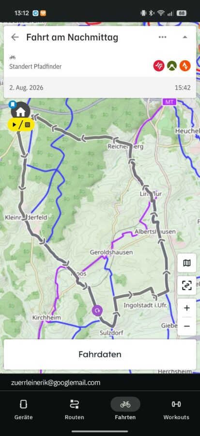Hammerhead Karoo 3 Test Hammerhead App Fahrt 5 Hammerhead Karoo 3 Test Hammerhead App Fahrt 5