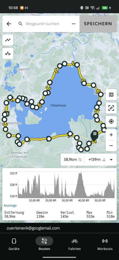 Hammerhead Karoo 3 Test Hammerhead App Routen 1 Hammerhead Karoo 3 Test Hammerhead App Routen 1