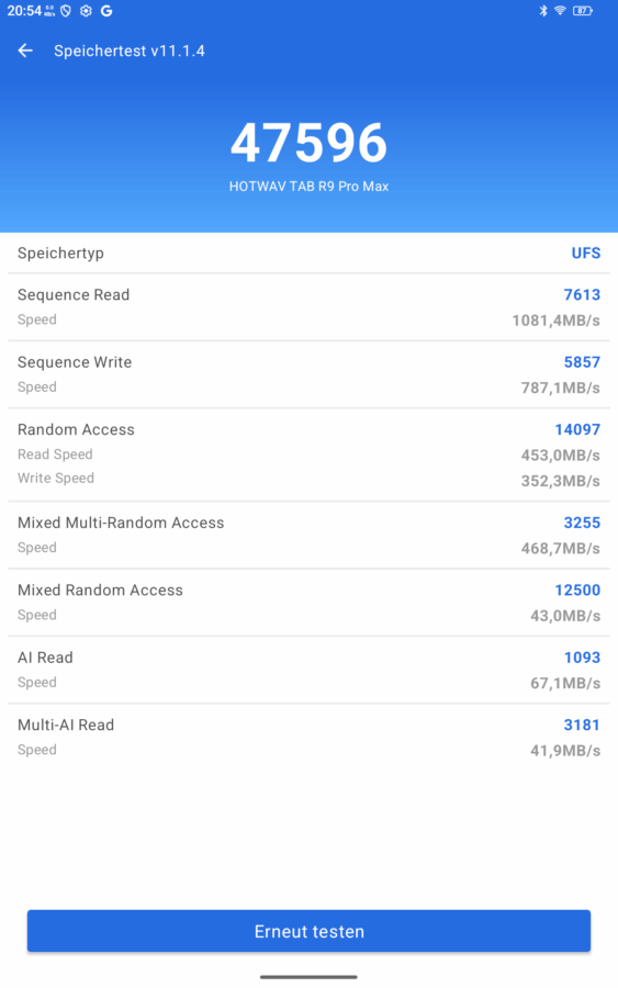 Hotwav Tab R9 Pro Max Leistung 5 Hotwav Tab R9 Pro Max Leistung 5