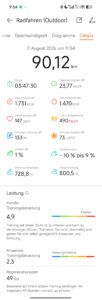 Huawei Watch GT 7 Pro 90km auswertung Huawei Watch GT 7 Pro 90km auswertung