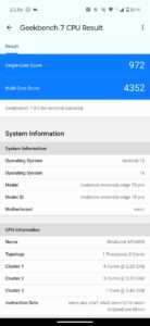 Motorola Edge 70 Pro Test Screenshot Geekbench 7 Motorola Edge 70 Pro Test Screenshot Geekbench 7