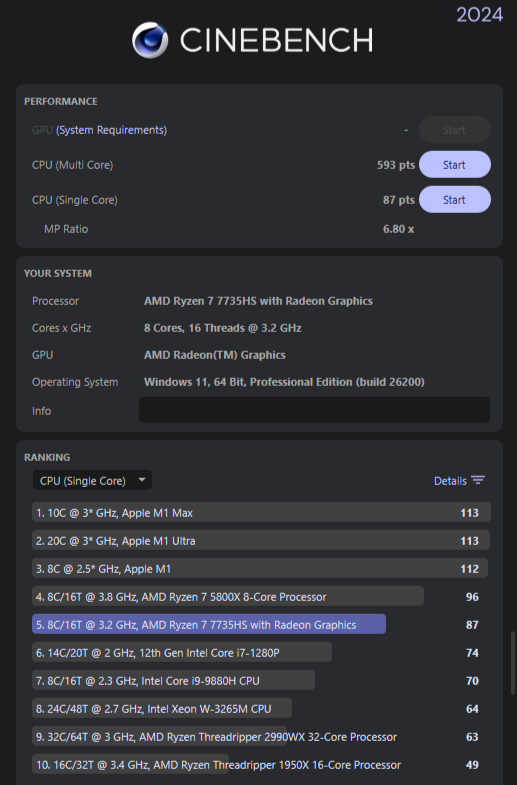 NiPoGi Hyper H1 3DMark Cinebench MC NiPoGi Hyper H1 3DMark Cinebench MC