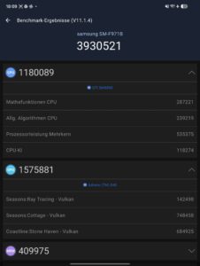 Samsung Galaxy Fold 8 Test AnTuTu Benchmark Samsung Galaxy Fold 8 Test AnTuTu Benchmark