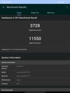 Samsung Galaxy Fold 8 Test Geekbench 6 Samsung Galaxy Fold 8 Test Geekbench 6