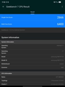 Samsung Galaxy Fold 8 Test Geekbench 7 Samsung Galaxy Fold 8 Test Geekbench 7