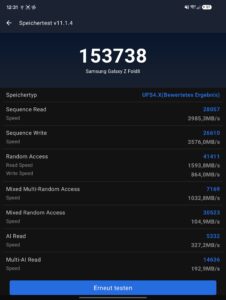 Samsung Galaxy Fold 8 Test Speicher Samsung Galaxy Fold 8 Test Speicher