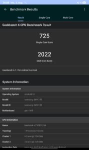 Test Samsung Tab A11 Benchmark 1 Test Samsung Tab A11 Benchmark 1