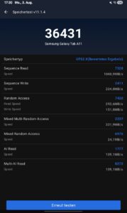 Test Samsung Tab A11 Benchmark 6 Test Samsung Tab A11 Benchmark 6