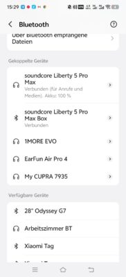 soundcore liberty 5 pro max bluetooth kopplung am handy Soundcore Liberty 5 Pro Max Bluetooth Kopplung am Handy