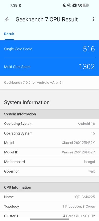 Xiaomi Redmi Note 14 4G Benchmarks Leistung 1 Xiaomi Redmi Note 14 4G Benchmarks Leistung 1