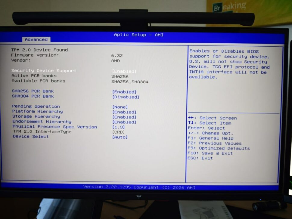GMKtec NEO X1 Pro BIOS TPM GMKtec NEO X1 Pro BIOS TPM