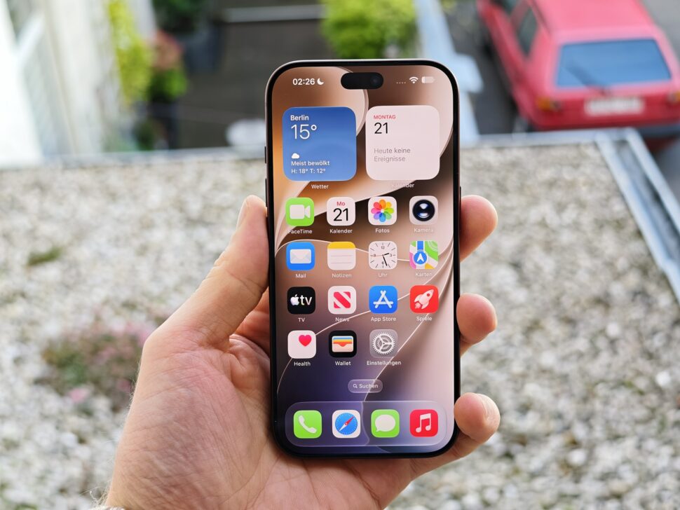 apple iphone 18 pro vorderseite homescreen Apple iPhone 18 Pro im Test