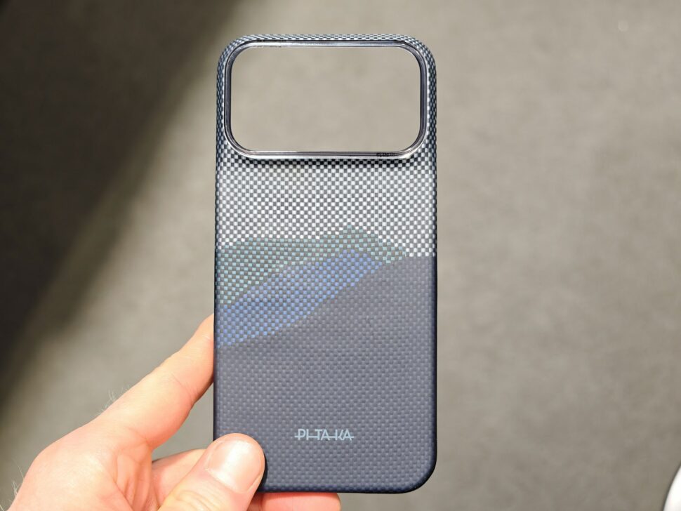 pitaka huelle iphone 18 pro grau blau verlauf PITAKA Aramid-Hülle für das iPhone 18 Pro