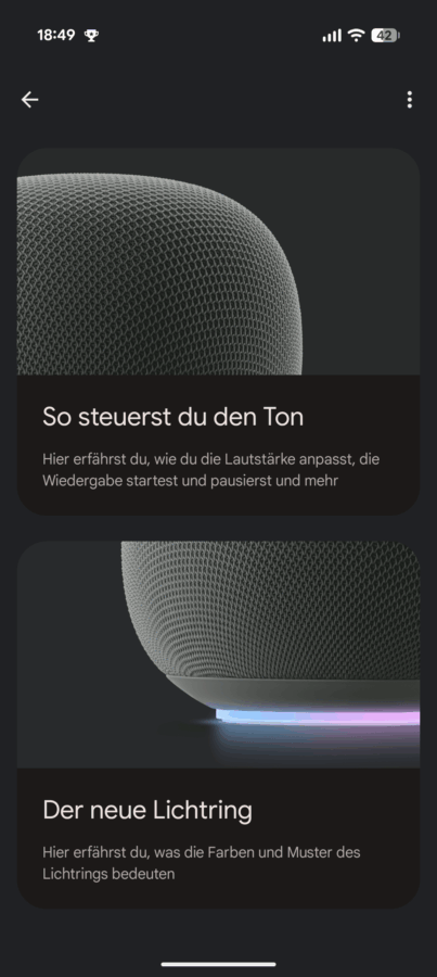 Google Home Speaker Screenshot VII Google Home Speaker Screenshot VII